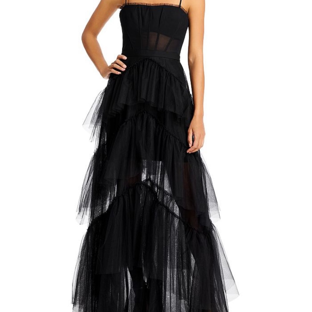 BCBG corset tulle essential gown